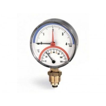 Термоманометр радиальный Arthermo 80 0-4бар 0-120°C