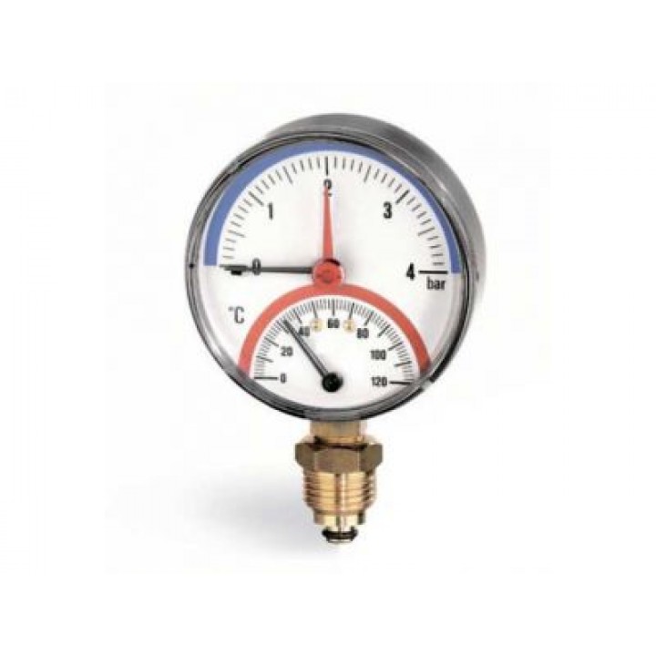 Термоманометр радильний Arthermo 80 0-4бар 0-120°C