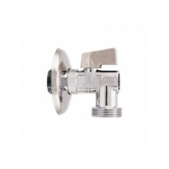 Кран кульовий для пральної машини 1/2"х3/4" НН кутовий