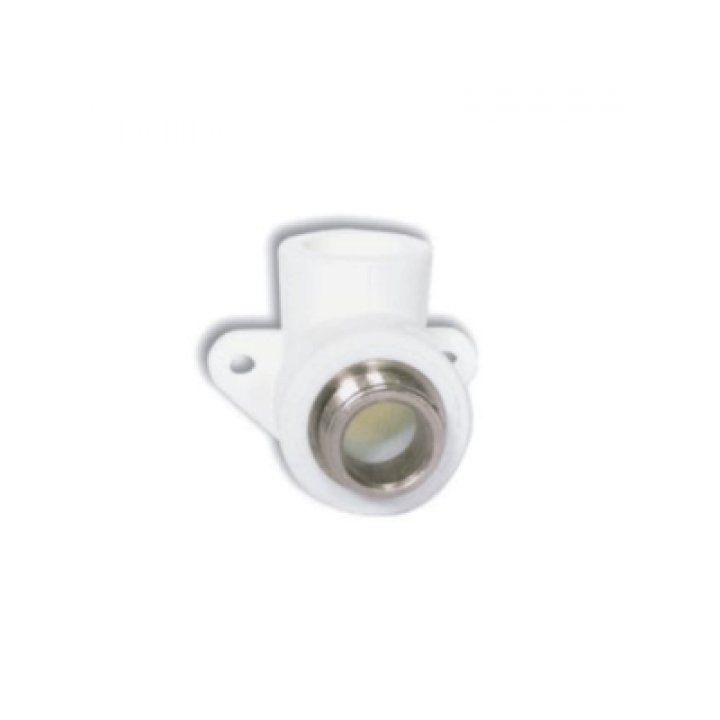 Коліно 20-1/2+кріпл зовн. 90град, white