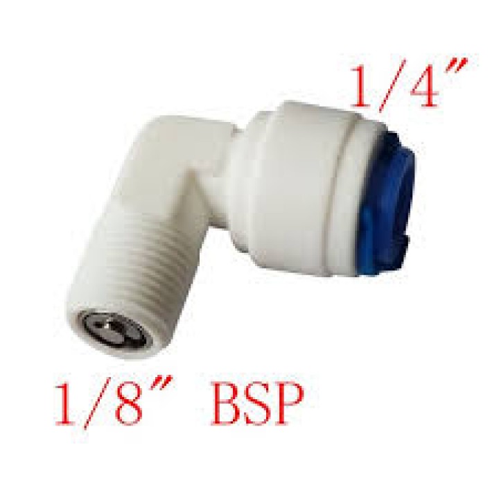 Уголок+клапан Check Valve 1/4"-1/8" RO